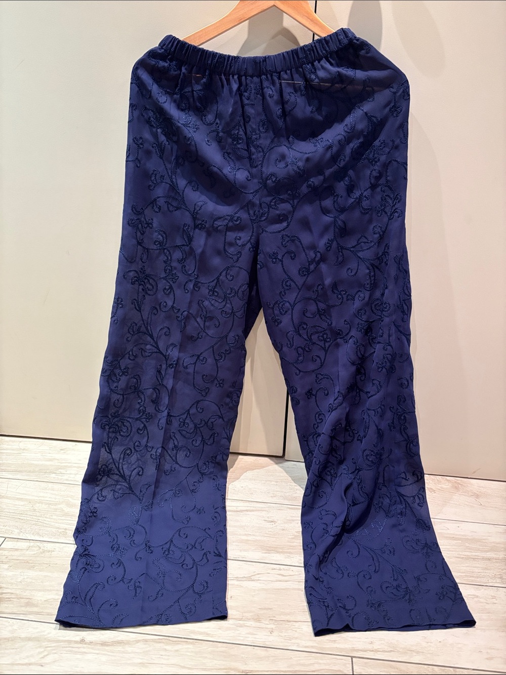 Vintage 90s Sheer Embroidered Pants Sz 6